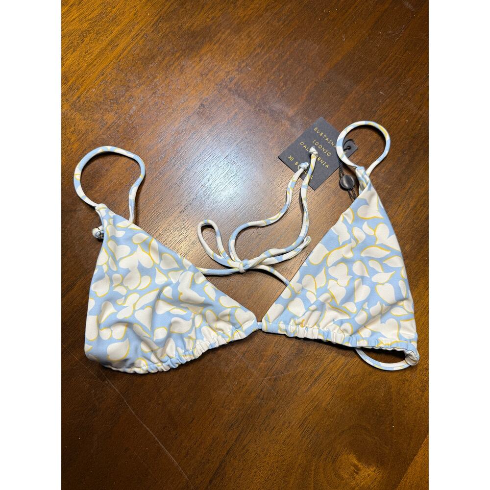 Patterned Triangle Bikini Top - image 1